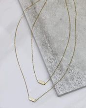 Load image into Gallery viewer, Bar Above Gold Necklace
