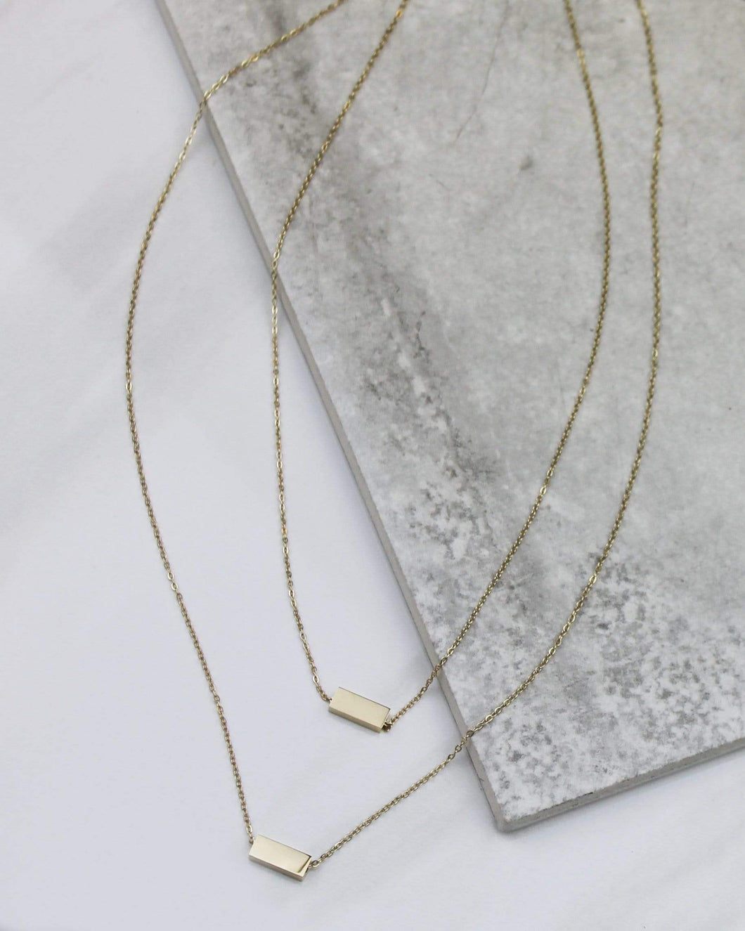 Bar Above Gold Necklace